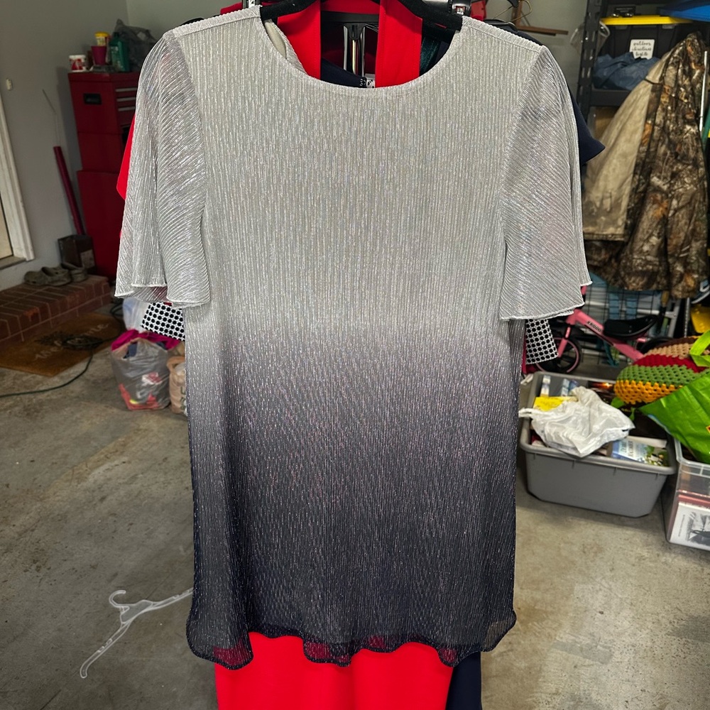 Show Me Your MuMu Silver and Black Ombre Dress